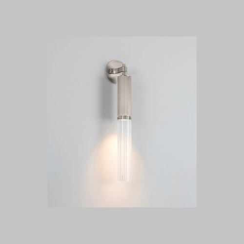 Satin Nickel Flume Wall Light